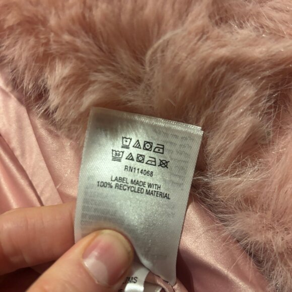 On 34th Collared Silver Pink Faux-Fur Jacket Size XL NWT - Picture 8 of 11